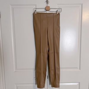 NWT Zara faux leather leggings, size Small
